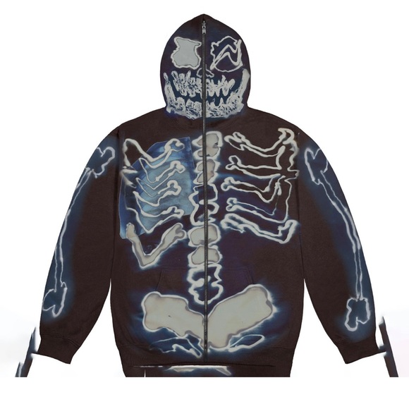 travis scott fragment skeleton hoodie
